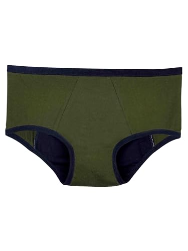 Image of DChica Essentials Cotton Period Panties with Anti Microbial Lining for Women's & Young Ladies, Light to Medium Flow Period Panty Briefs, Leak Proof, Easy to Wash, No Pad Required Menstrual Underwear