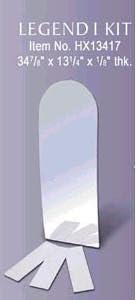 Legend I espejo y estanterías Kit para pared nicho/Gabinete visualización