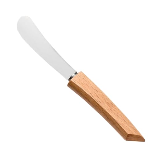 UKCOCO Cuchillo de Mantequilla de Acero Inoxidable con Mango Ergonómico Espátula Pequeña Portátil para Untar Mermelada Ketchup y Queso Blando Restaurantes y Catering