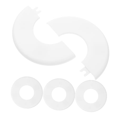 MOTHNUR 4pcs Pool Escutcheons Covers White Swimming Pool Ladder Cover Pipe for Inground