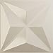 Ekena Millwork 11 7/8"W x 11 7/8"H Kent EnduraWall Decorative 3D Wall Panel, Metalic Pearl Mist (Covers 0.98 Sq. Ft.