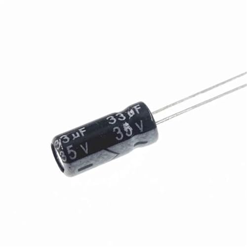 Condensateur électrolytique aluminium radial 33uF 35V 5x11mm pour éliminer les bruits électriques