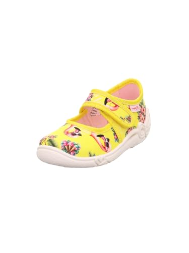 Chausson Fille Superfit Belinda Bleu Rose Chaussure d'Intérieur Enfant