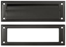 8.87 in. Mail Slot with Interior Frame, Oil Rubbed Bronze - Solid