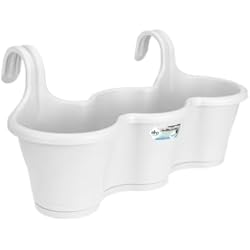 Macetas Para Balcon Ikea elho Corsica Easy Hanger Trio 50 - Jardinera por Balcón Y Exterior - Ø 53 x H 27 - White