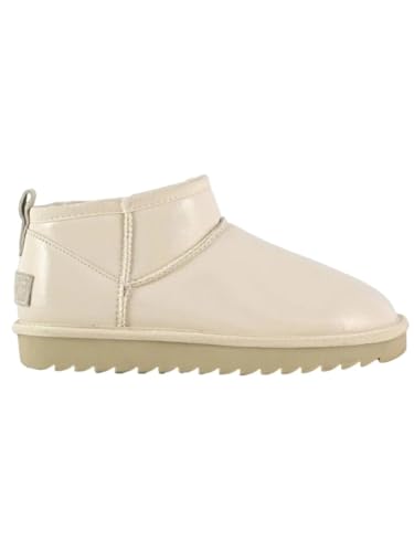 Colors of California Bota baja de charol Mujer, crema, 37 EU