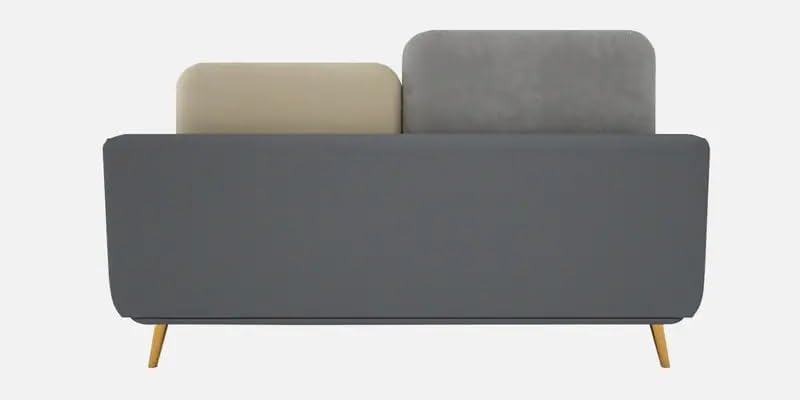 Image of Polyester Velvet Contemperory Sofa Set with Cushion Chaise Lounge, Sectional Sofa Perfect for Your Living Room,Guests Room & Office. (Grey & Beige, 2 Seater)