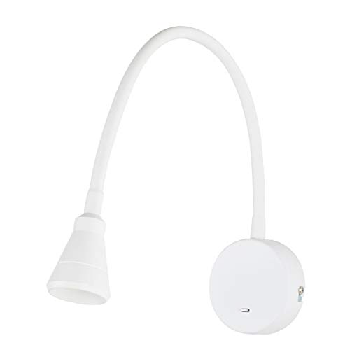 Preisvergleich Produktbild Wandleuchten Schlafzimmer Bett Lesewandleuchte Wandleuchte Wandleuchte Moderne Minimalist Gooseneck Wand-Laterne, Weiß / Schwarz Nordic Adjustable Fixture Dekorative Wandleuchten (Color : White)
