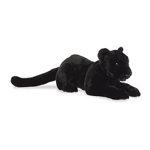 Panthere noire aux yeux verts Aurora 50 cm : peluche de prestige aux finitions soignees