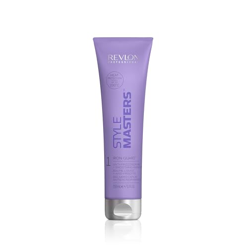REVLON PROFESSIONAL Style Masters Smooth Control Iron Guard, Bálsamo Suavizante Anti-Frizz con Protección contra el Calor, Control del Alisado y el Encrespamiento, Para Cabello Rizado y Rebelde, 150ml