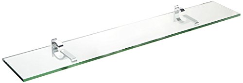 Spancraft Glass M-6x18-Chrome Monarch Glass Shelf, Chrome, 6