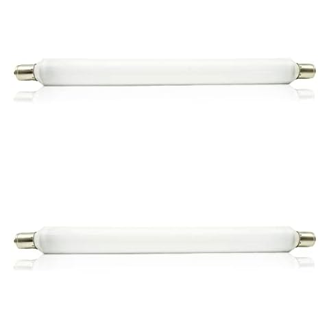 LED Light Bulbs Bathroom S15s 6W 284mm LED Strip Light Tube Lamp Replacement for 60W S15 Fluorescent Tube Halogen Strip Light T25 Tubular Lamp Fit for Cabinet Shaving Mirror Lights Kitchen Lighting Cover