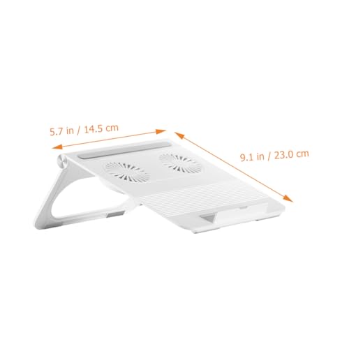 Base portátil para laptop con ventiladores dobles y soporte ajustable miniatura 3
