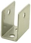 Glen Products Inc U Bracket for 3/4" Partitions - Stamped Stainless Steel