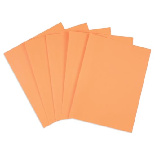 Papier coloré orange Staples de format 21,6 x 27,9 cm pour impressions et classements