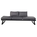 OUTLIV. Gartenliege Lucca Aluminium Dunkelgrau