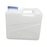 Fenteer Depósito de Agua para Aire Libre con Grifo Contenedor Grande Portátil para Almacenamiento de Agua Potable Dispensador de Bebidas con Asa Adecuado Par, 18l