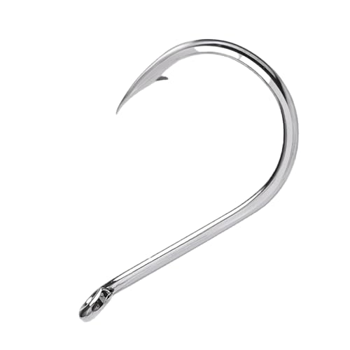 FONGKNOX 200 Pcs Chinu Fishing Hook set of #4 & #3 100pcs per Size Eyed Fishing Hook High Carton Steel Durable Sharpness Barbed 5H Hardness Strengthed Bend Freshwater Saltwater Sea Fishing Trackle - Image 4