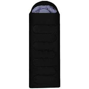 True Face Camping Sleeping Bag 3-4 Season Warm & Cool Weather Hooded Rectangular Single Sleep Bags For Hiking Backpacking Lightweight Packable Travelling Outdoor