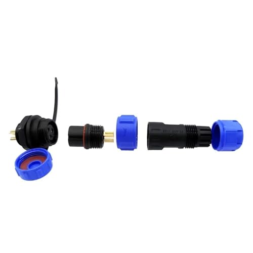 Conector SP13 IP68 estanco de 4 pines con prensaestopas PG9 modelo SP1312 impermeable 6