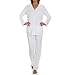 P-Jamas Women's Butterknits Pajama Set, 397660, White, L