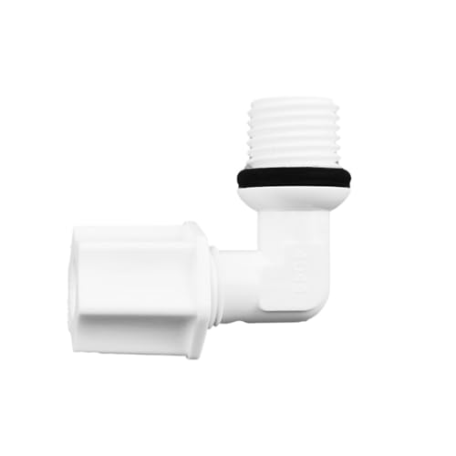 livre Raccords coudés mâles de 1/4'' de diamètre extérieur for tubes RO, connecteurs à compression en plastique for systèmes d'osmose inverse, paquet de 10 pièces(10 pcs 1-8)