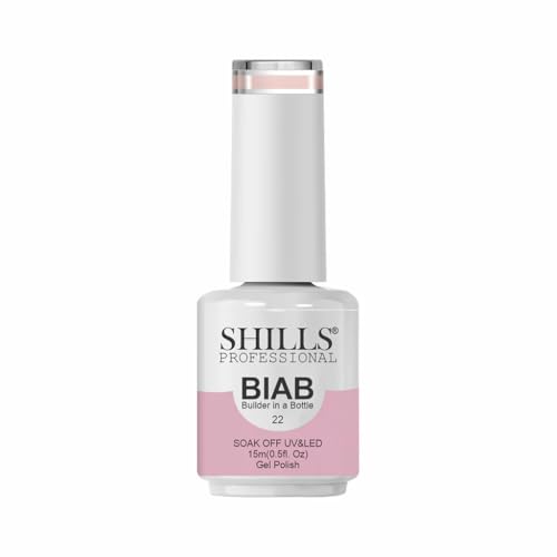 Image of SHILLS PROFESSIONAL BIAB - Builder in a Bottle 15ml | Soak Off UV & LED Gel Polish | Nail Strengthener, Base & Builder Gel in One | Long-Lasting, Chip-Resistant Formula | Available in 6 Shades (022 - Baby Pink)