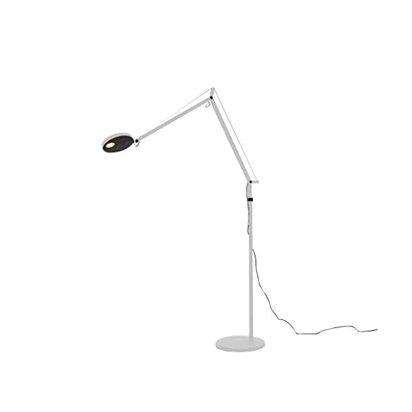 Artemide Demetra LED 9.2W 27K Dimmable White Floor Lamp with Floor Support