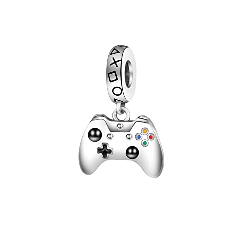 Gamepad Dangle Charm 925 Sterling Silver Charm for Bracelets Necklaces for Women Pendant
