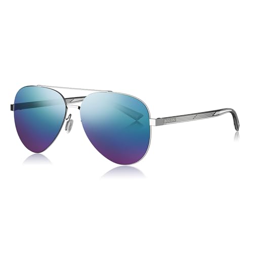 BOLON Classic Aviator Polarized Sunglasses for Men Women, Exclusive Eyewear Brand of EssilorLuxottica
