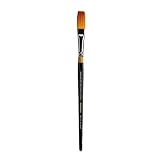 KINGART Premium Original Gold 9100-1/2 ONE Stroke Series Artist Brush, Golden Taklon Synthetic Hair, Short...