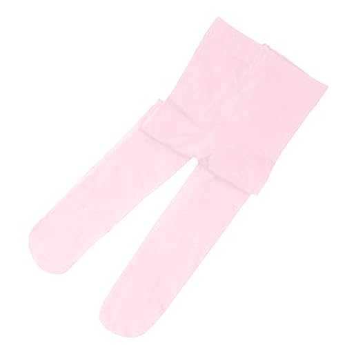 BILIKEYU Winter Warm Tights Girls Footed Leggings Kids Stretch Pantyhose Stockings Workout Running Yoga (Pink, M)
