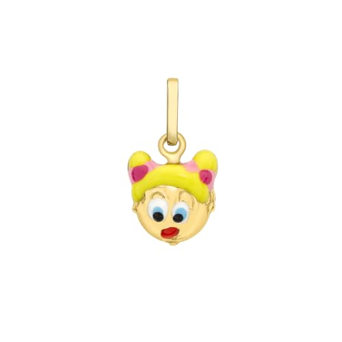 Pendentif Femme Or 9 cts 375/1000 : bijou en or jaune pour collier et chaîne de joaillerie