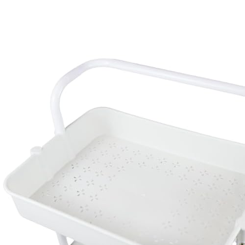 Carrinho de armazenamento – Rack organizador utilitário com 3 camadas, carrinho de arte artesanal, p