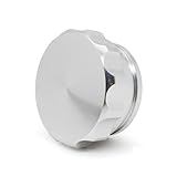 DATOUJLS OD 1', 1,5', 2' Öl-Wasser-Tank & Kühler & Kühlmittelbehälterdeckel Aluminiumschweißstopfen Und -Deckel Kraftstoff-Ausgleichsbehälterdeckel(2 inch Silver)