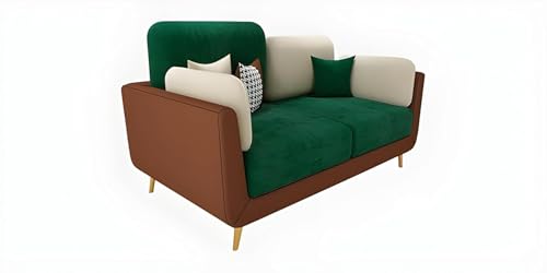Image of Luxury Sofa Set Luxury Chesterfield Sofa in for Home Living Room & Office ((2 Seater Green & Beige))