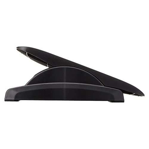 Hjh OFFICE 721050 poggiapiedi Piedino Stripe Nero