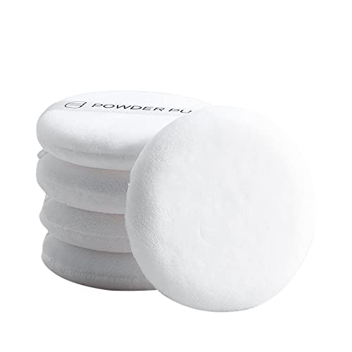 Soffio per cipria portatile, spugna rotonda per trucco, spugna rotonda in velluto liscio da applicare a soffio, fondotinta rotondo per viso, trucco per sfumare viso, trucco bagnato e asciutto,