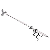 Jiuvaso Portatile per Trapano Elettrico per Kayak, Canoa, Accessorio Portatile di Ricambio per Barca Gonfiabile con Supporto, Motore Elettrico per Pesca, 1m