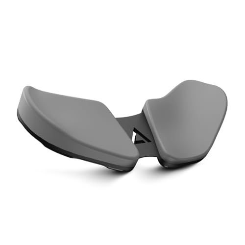 DELTAHUB Carpio 2.0 - ergonomische Handgelenkauflage für Rechtshänder, Handgelenkstütze bei Benutzung der PC-Maus, Reduziert Überstreckung, Ermüdung & Handgelenkschmerz, leichtes Gleiten - Small/Grau