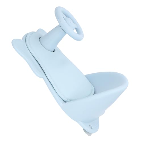 Chaise de bain réglable en plastique bleu avec assise ergonomique pour tout-petit