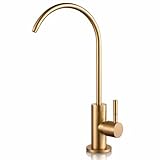 Grifo moderno dorado cepillado para Osmosis Inversa