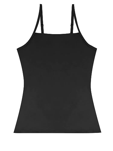 La mejor selección de Camisetas de tirantes para Mujer - los preferidos. 50 Ilusion 4410 Camiseta de Tirantes, Mujer, Negro (Black), CH