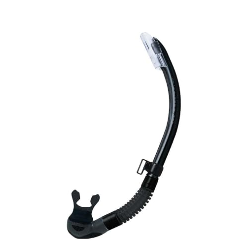 TUSA SP-170 Platina Hyperdry II Scuba Diving Snorkel, Black/Black