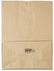 General 1/6 75# Paper Bag, 75lb Kraft, Brown, 12 x 7 x 17, 400/Bundle
