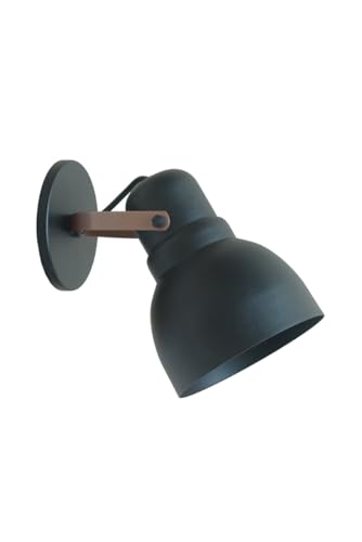 Arandela Alumínio Industrial Banheiro Lavabo Retro E27 (Preto)