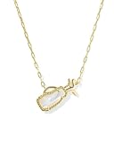 Kendra Scott Golf Short Pendant Necklace in Ivory Mother Of Peark, 14k Gold-Plated Brass, Fashion Jewelry for Women