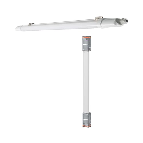 Osram réglette LED étanche Submarine Slim 10W, 4000K, 900 lm, IP65, fine (35 mm), étanche à la poussière et à l'eau, polycarbonate