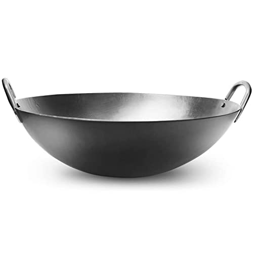Wok de Hierro Fundido, 36 cm, Fondo Redondo miniatura 1
