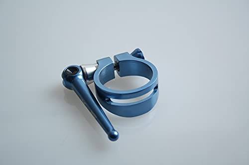 Fahrradsattelklemme, Sattelklemme, Fahrradsattelklemme Titanschrauben Schnellspanner Rennrad Mountainbike Sattelstütze Sattelstützenklemme 31,8 mm 34,9 mm 24 g